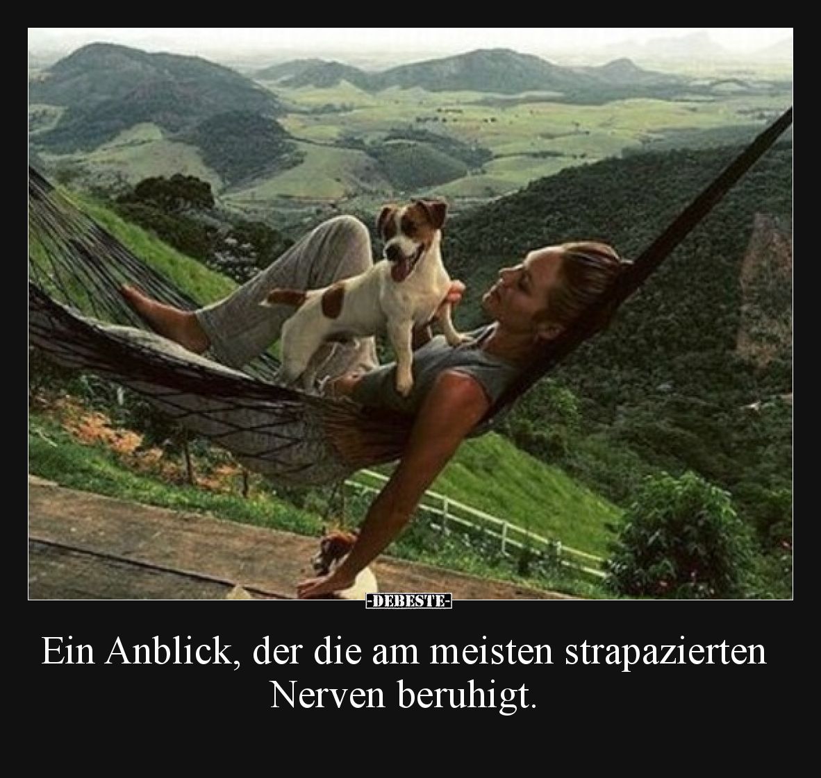 Ein Anblick, der die am meisten strapazierten Nerven beruhigt.