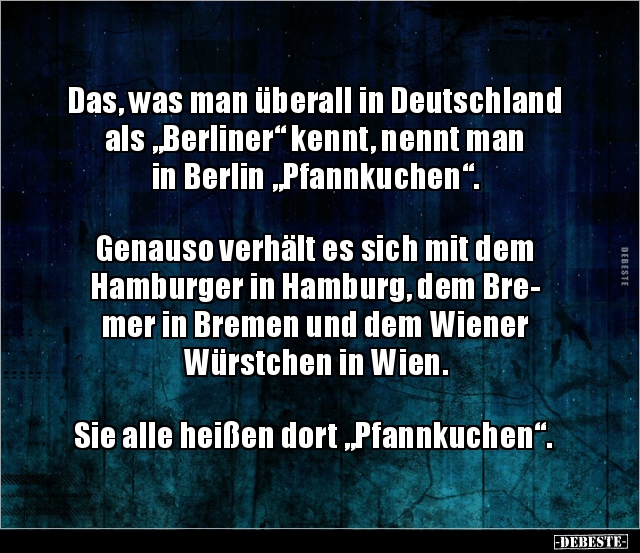 Das, was man überall in Deutschland als "Berliner" kennt.. - Lustige Bilder | DEBESTE.de