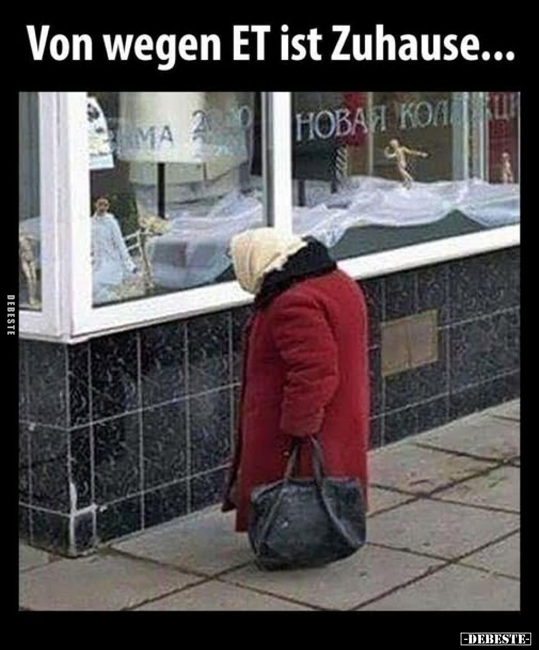Von wegen ET ist Zuhause...