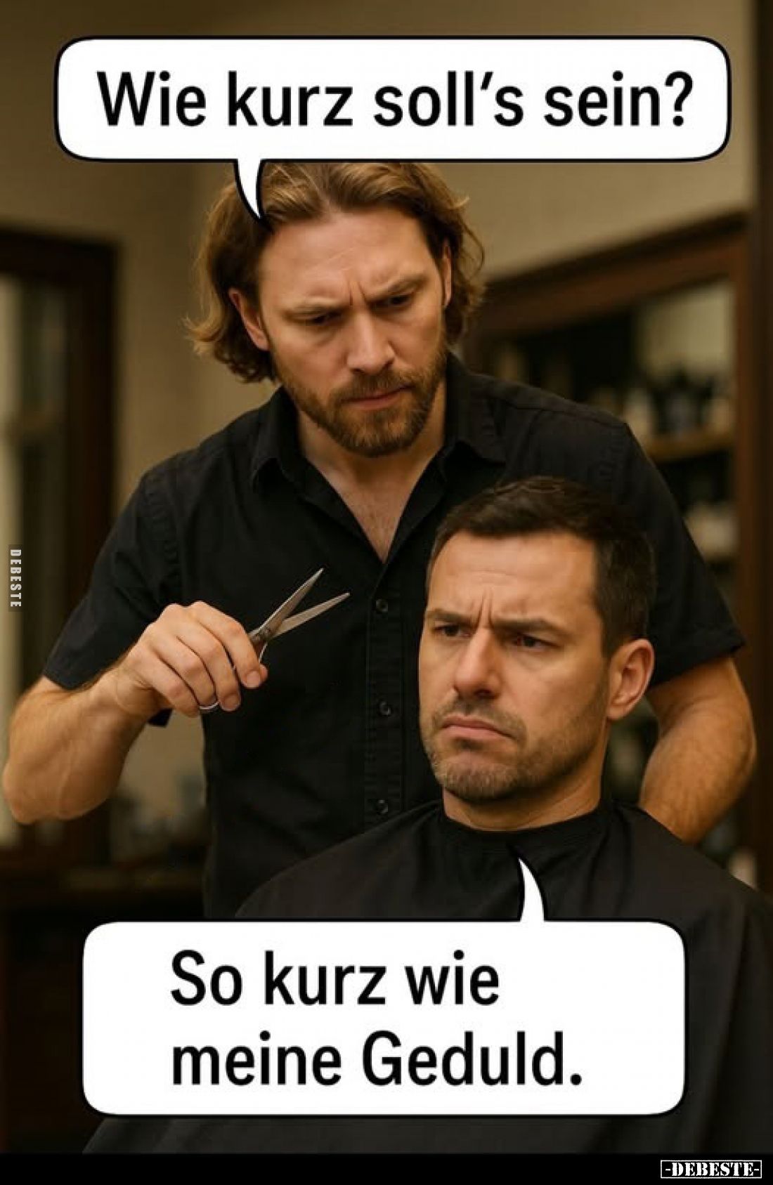 Wie kurz soll's sein?
-
So kurz wie meine Geduld.