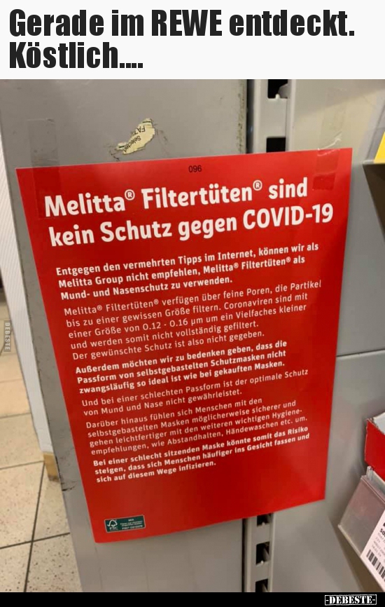 Gerade im REWE entdeckt. Köstlich....