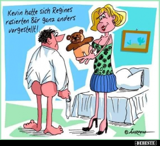 Kevin hatte sich Regines rasierten Bär.. - Lustige Bilder | DEBESTE.de