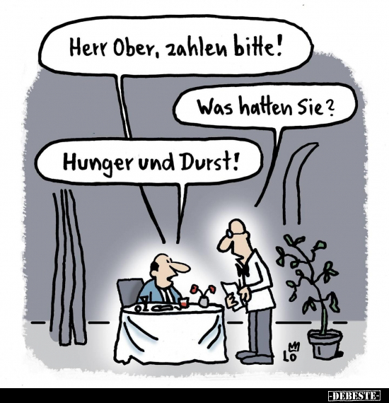 Herr Ober, zahlen bitte!.. - Lustige Bilder | DEBESTE.de