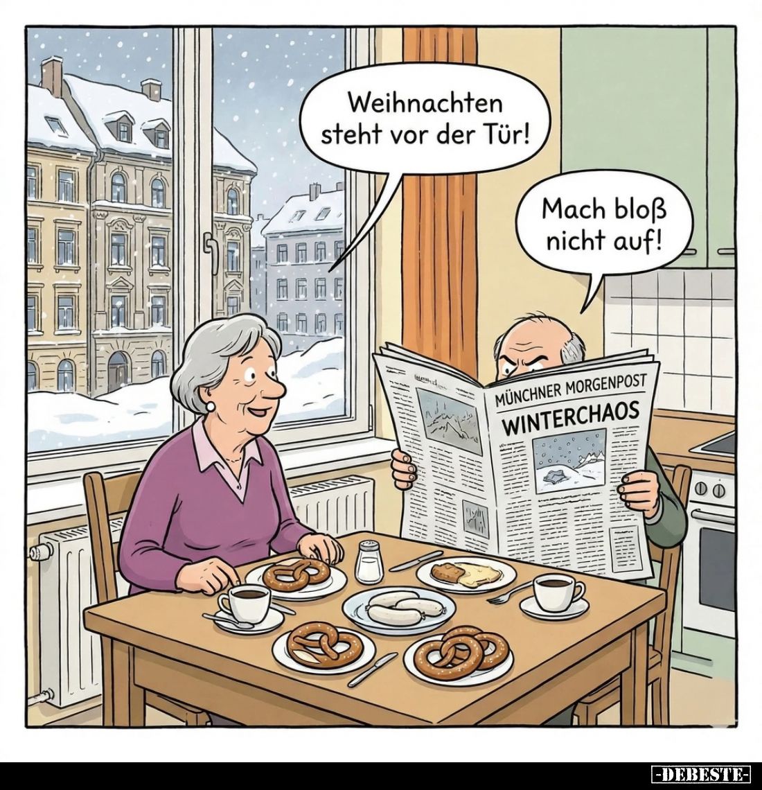 Weihnachten steht vor der Tür! -
Mach bloß nicht auf!