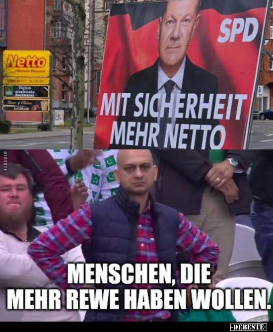 Sicherheit, Netto, Menschen, Rewe