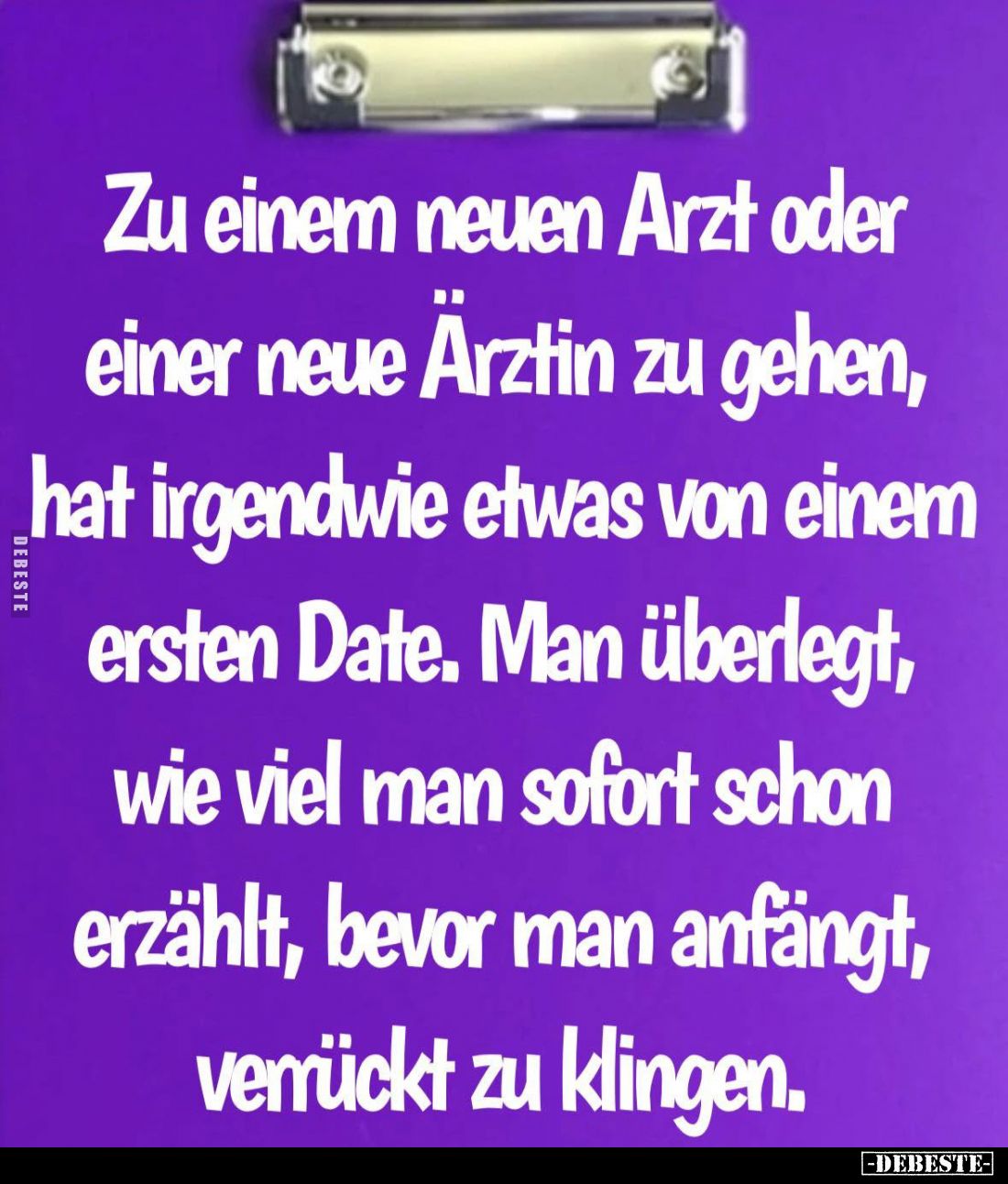 Zu einem neuen Arzt oder einer neue Ärztin zu gehen, hat irgendwie etwas von einem ersten Date. Man überlegt, wie viel man so...