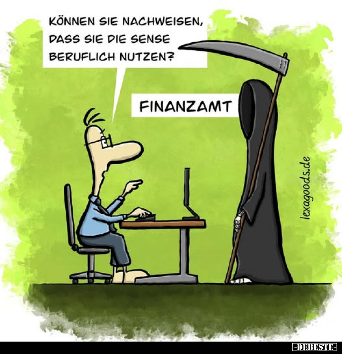 Können sie nachweisen, dass sie die Sense beruflich nutzen? -
Finanzamt.