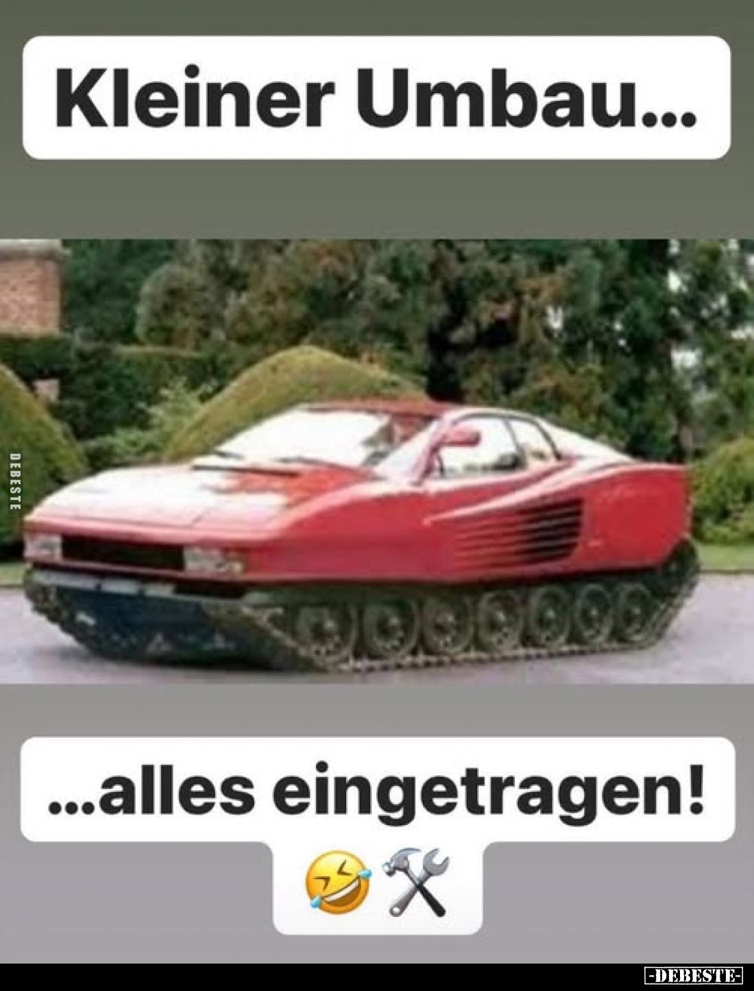 Kleiner Umbau... alles eingetragen!