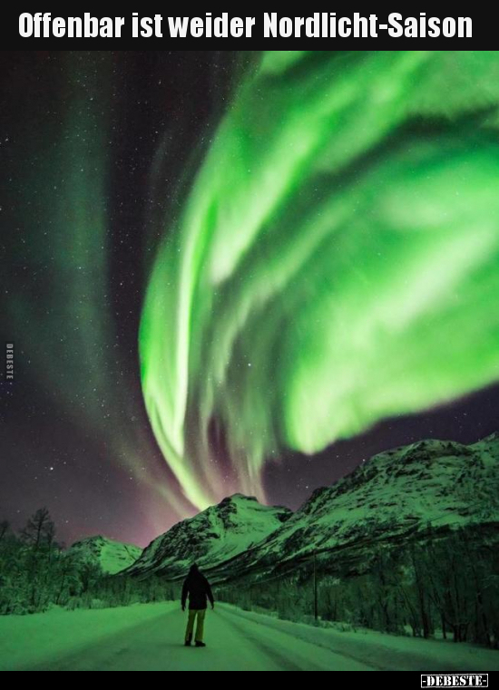 Offenbar ist weider Nordlicht-Saison.. - Lustige Bilder | DEBESTE.de