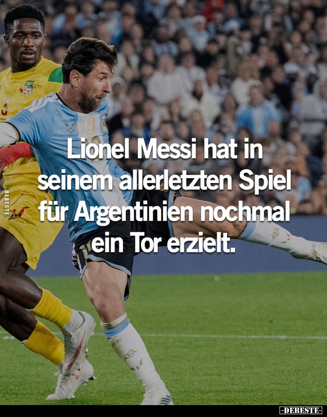 Lionel Messi hat in seinem allerletzten Spiel für Argentinien nochmal ein Tor erzielt.