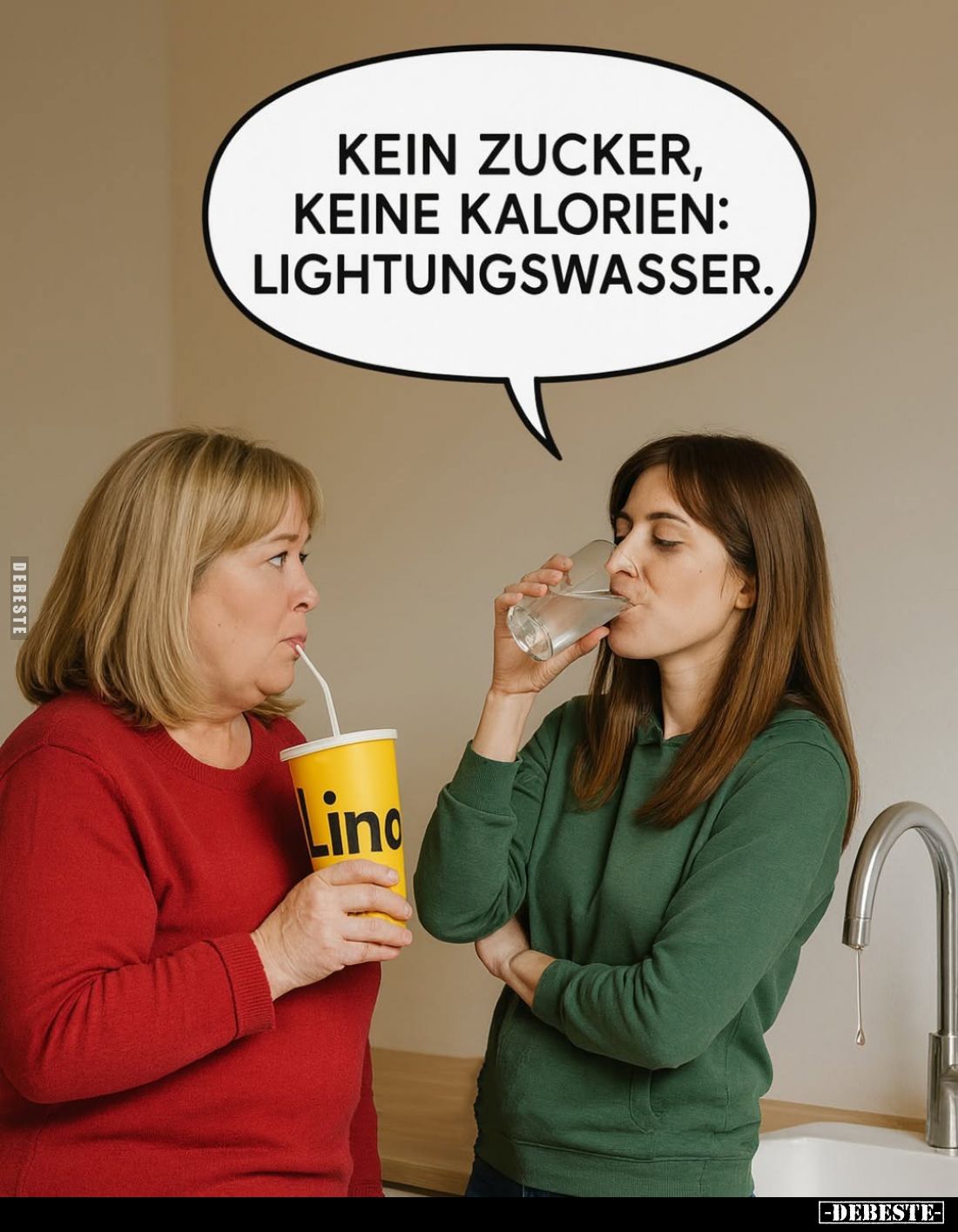 Kein Zucker, keine Kalorien: Lightungswasser.