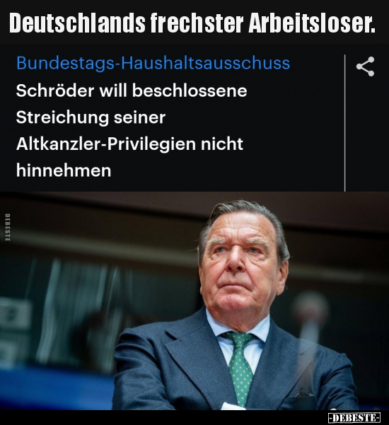 Deutschlands frechster Arbeitsloser... - Lustige Bilder | DEBESTE.de