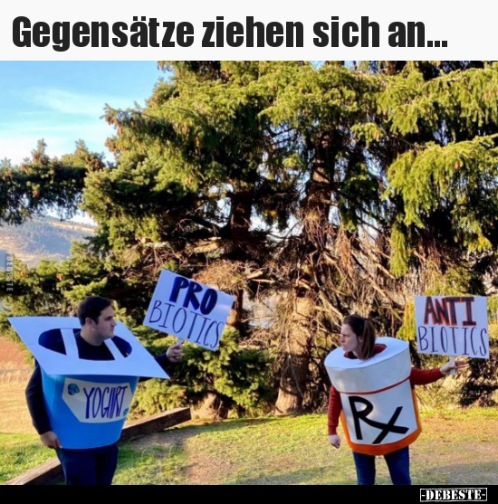 Gegensätze ziehen sich an...