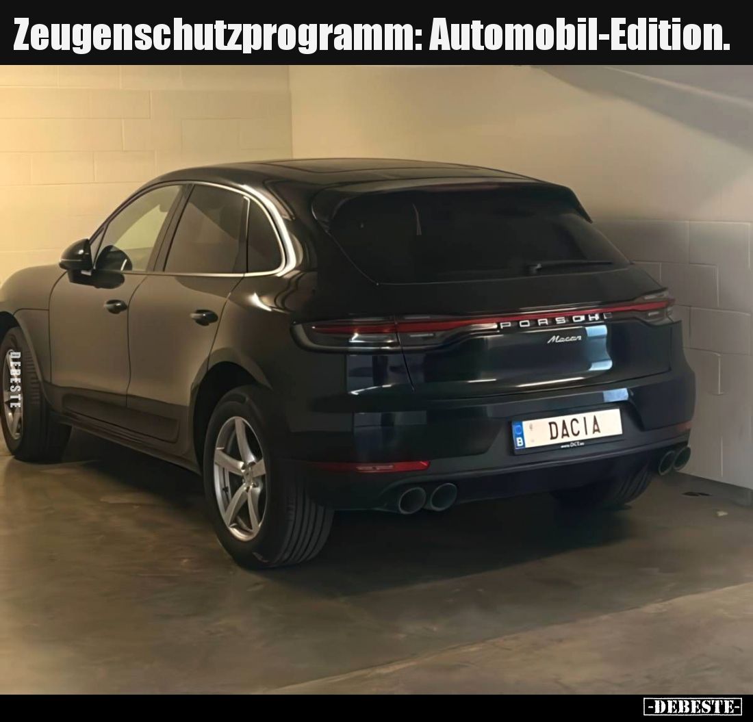 Zeugenschutzprogramm: Automobil-Edition.