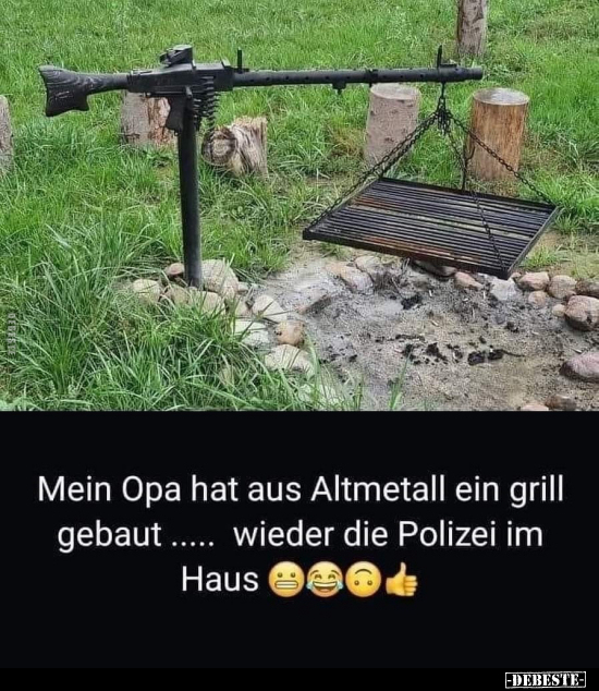 Mein Opa hat aus Altmetall ein grill gebaut.. - Lustige Bilder | DEBESTE.de
