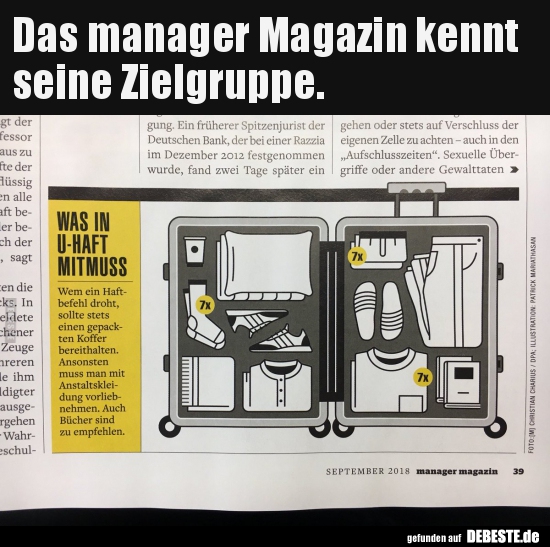 Das manager Magazin kennt seine Zielgruppe... - Lustige Bilder | DEBESTE.de