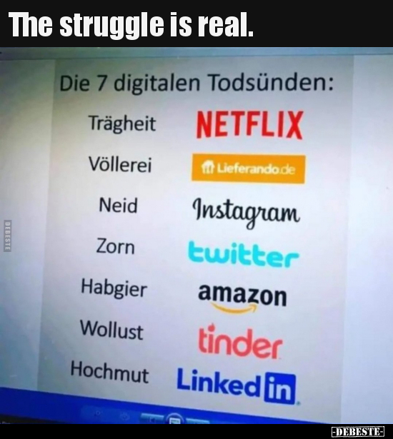 The struggle is real...
