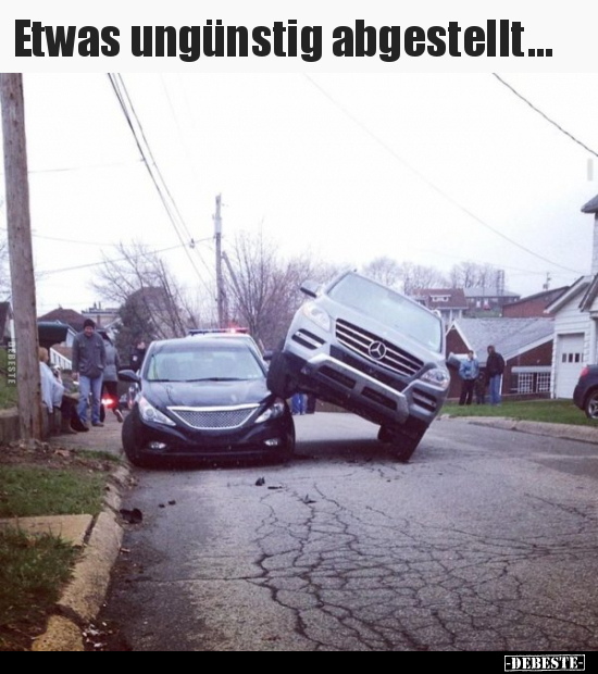 Etwas ungünstig abgestellt...