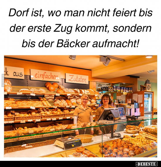 Dorf, Bäcker