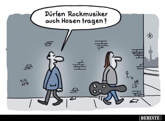 Dürfen Rockmusiker auch Hosen tragen?.. - Lustige Bilder | DEBESTE.de