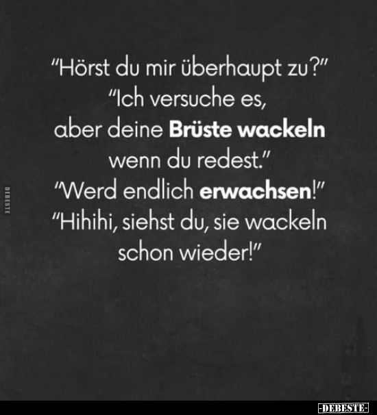 "Hörst du mir überhaupt zu?".. - Lustige Bilder | DEBESTE.de