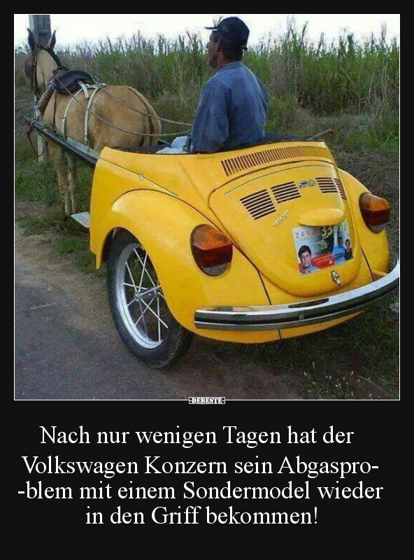 Nach nur wenigen Tagen hat der Volkswagen Konzern.. - Lustige Bilder | DEBESTE.de