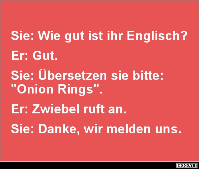 Wie gut ist ihr Englisch? - Lustige Bilder | DEBESTE.de