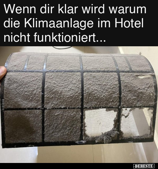 Wenn dir klar wird warum die Klimaanlage im Hotel.. - Lustige Bilder | DEBESTE.de