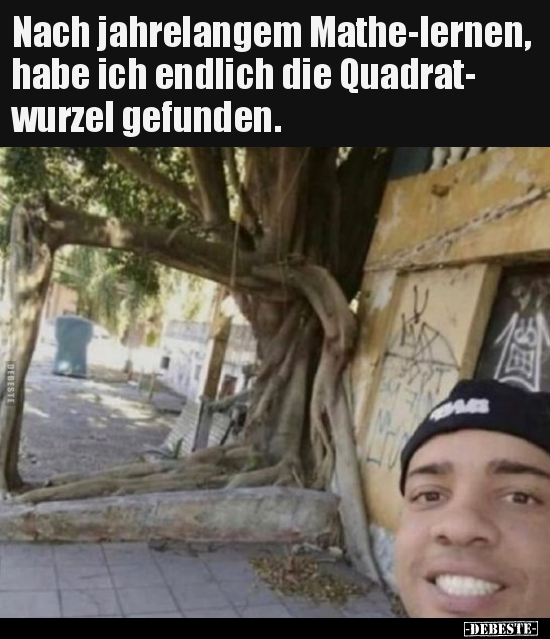 Nach jahrelangem Mathe-lernen, habe ich endlich die..