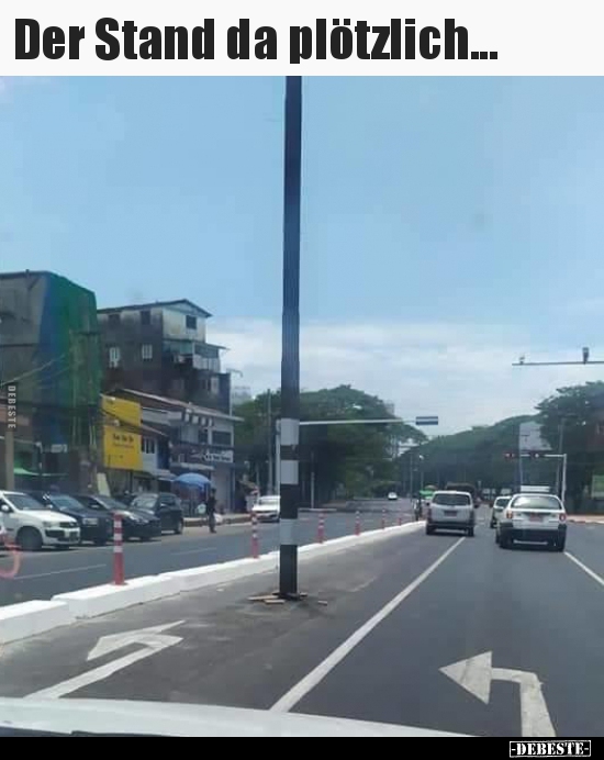 Der Stand da plötzlich...
