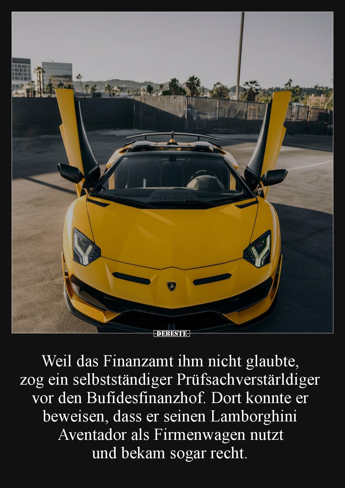 Weil das Finanzamt ihm nicht glaubte, zog ein selbstständiger Prüfsachverstärldiger vor den Bufidesfinanzhof. Dort konnte er ...