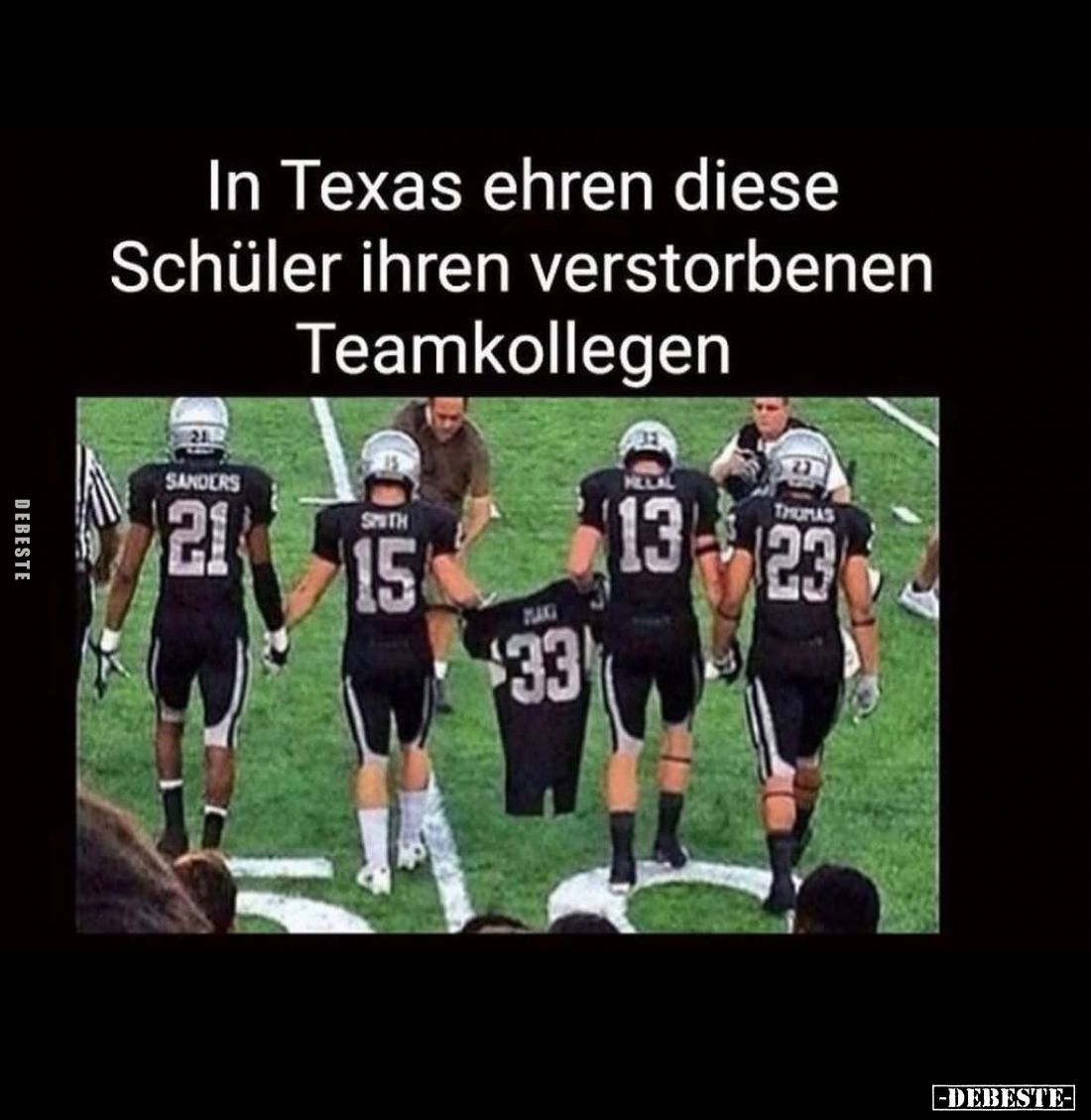 In Texas ehren diese Schüler ihren verstorbenen Teamkollegen.