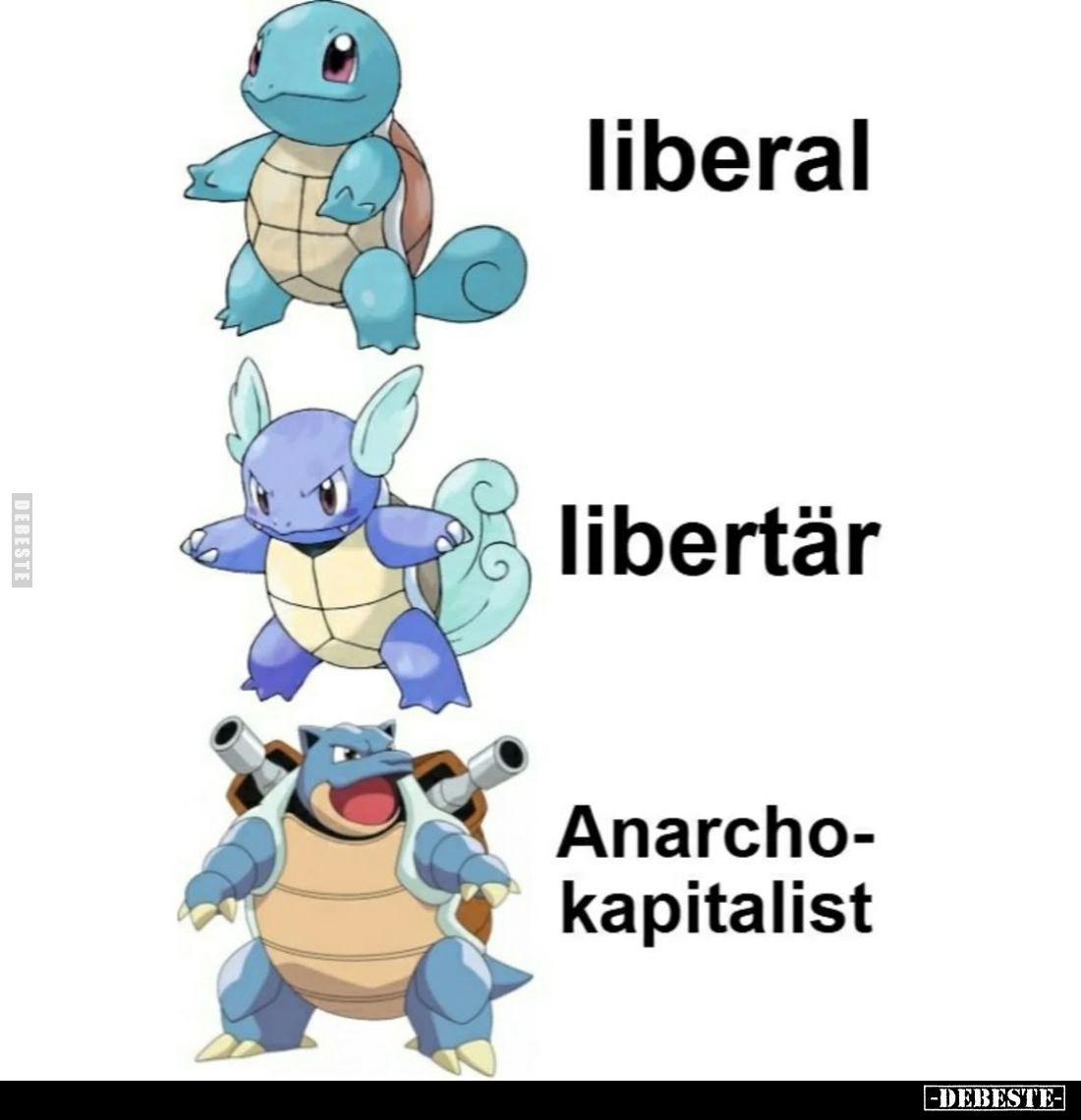 Liberal -
Libertär -
Anarchokapitalist.