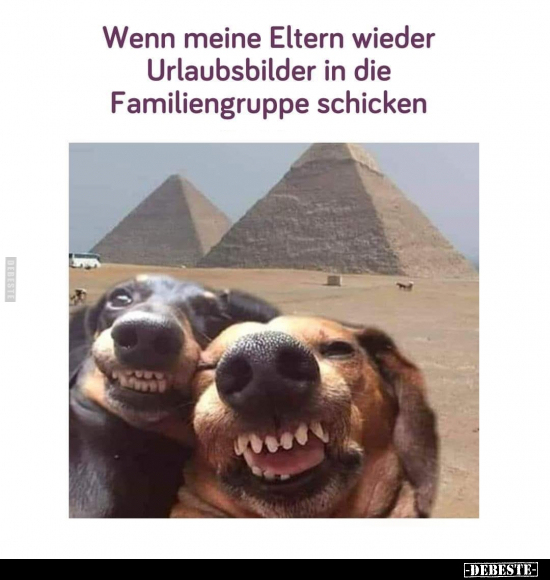 Wenn meine Eltern wieder Urlaubsbilder.. - Lustige Bilder | DEBESTE.de