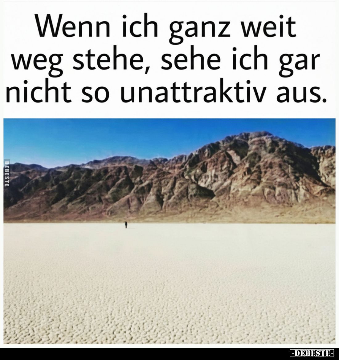 Wenn ich ganz weit weg stehe, sehe ich gar nicht so.. - Lustige Bilder | DEBESTE.de