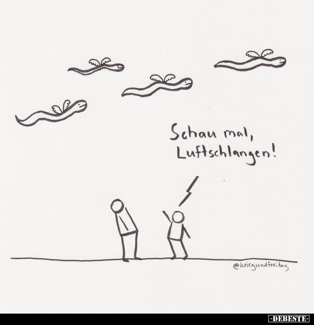 Schau mal, Luftschlangen!