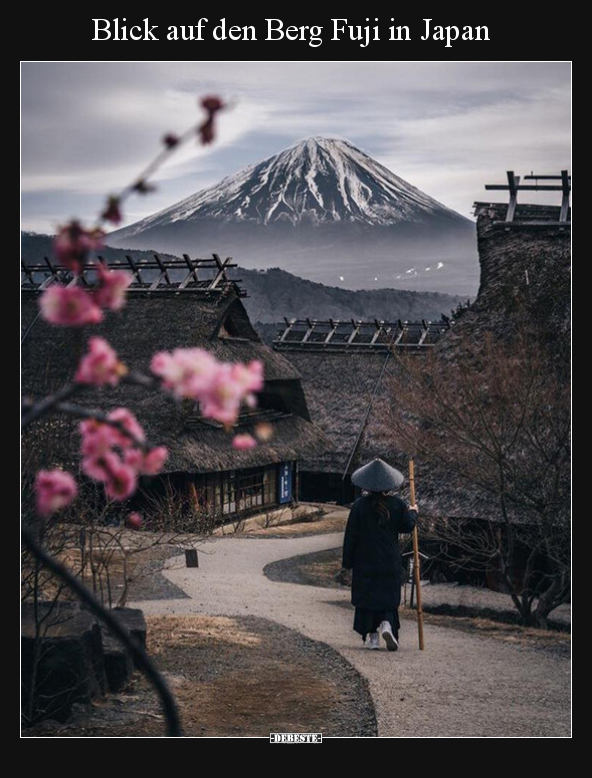 Blick auf den Berg Fuji in Japan.. - Lustige Bilder | DEBESTE.de