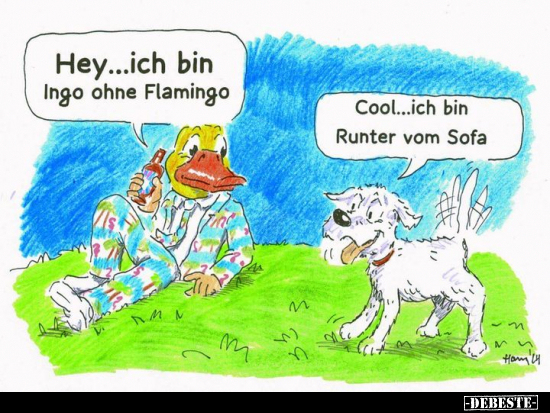 Hey...ich bin Ingo ohne Flamingo.. - Lustige Bilder | DEBESTE.de