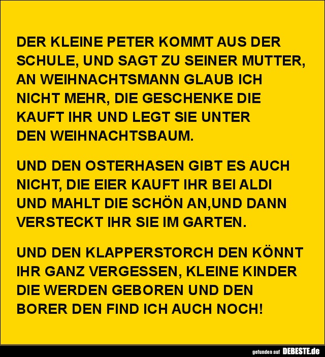 DER KLEINE PETER KOMMT AUS DER SCHULE.. - Lustige Bilder | DEBESTE.de