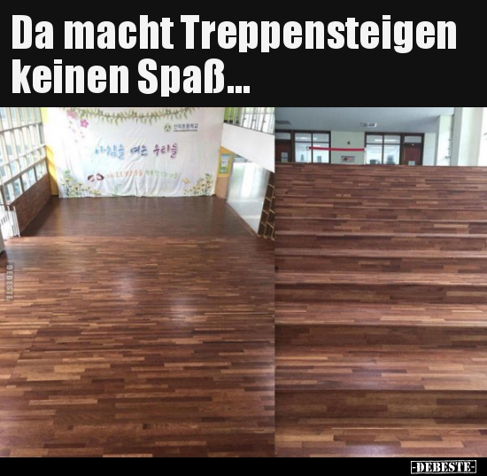 Da macht Treppensteigen keinen Spaß... - Lustige Bilder | DEBESTE.de
