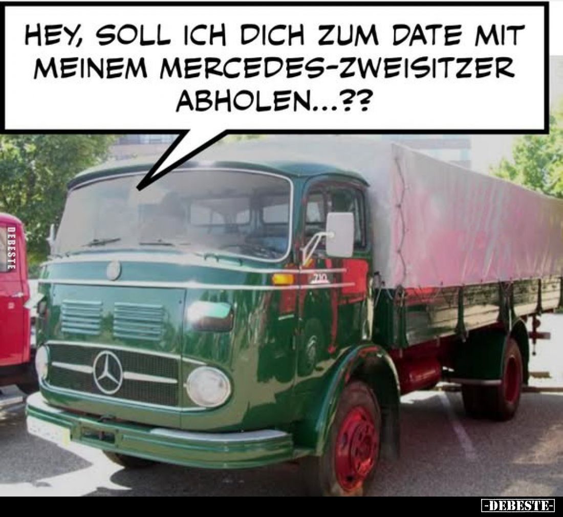 Hey, soll ich dich zum Date mit meinem Mercedes-Zweisitzer.. - Lustige Bilder | DEBESTE.de