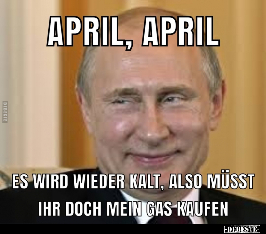April, April... Es wird wieder kalt