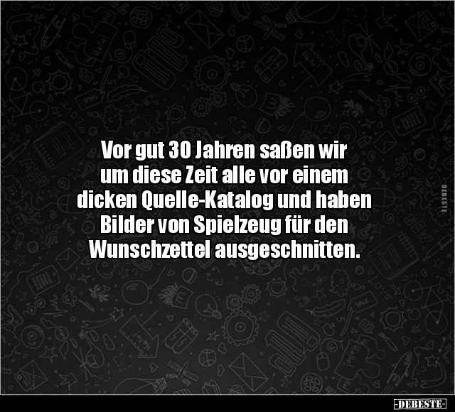 Vor gut 30 Jahren saßen wir um diese Zeit.. - Lustige Bilder | DEBESTE.de