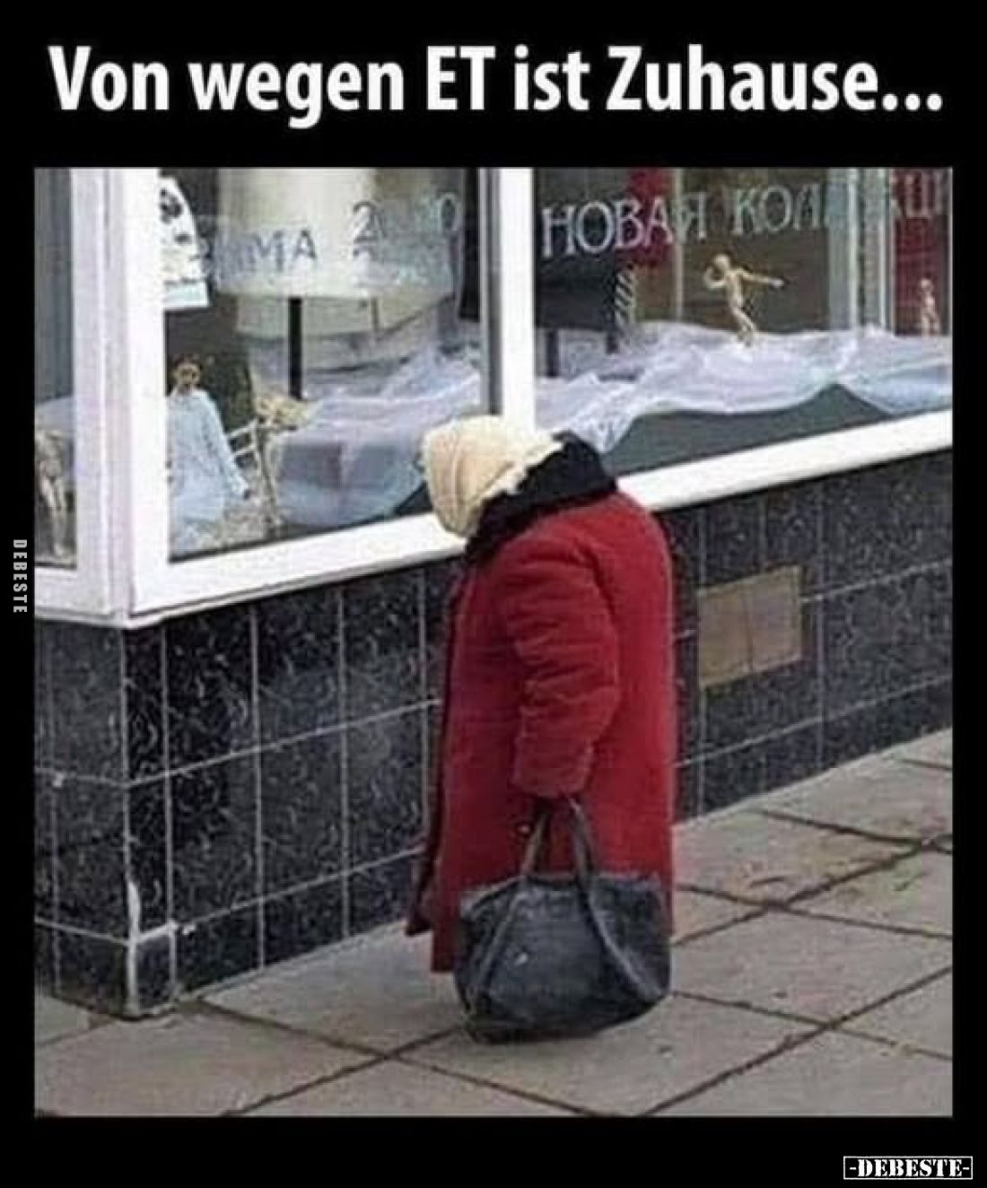 Von wegen ET ist Zuhause...