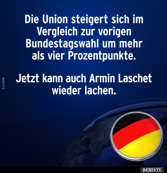 Bundestagswahl, Union, Vergleich, Lachen