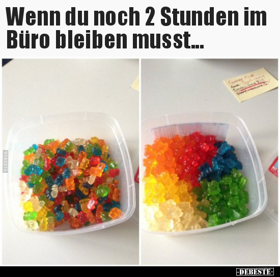 Wenn du noch 2 Stunden im Büro bleiben musst... - Lustige Bilder | DEBESTE.de