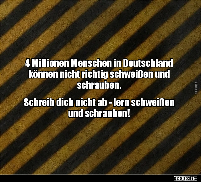4 Millionen Menschen in Deutschland können nicht richtig.. - Lustige Bilder | DEBESTE.de