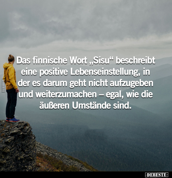 Das finnische Wort "Sisu" beschreibt eine positive.. - Lustige Bilder | DEBESTE.de