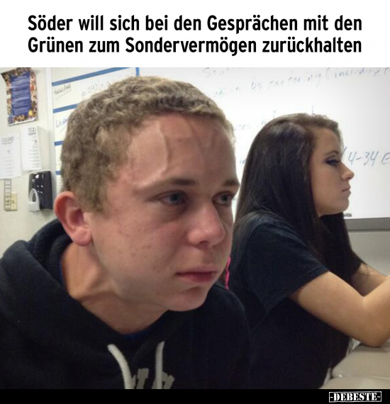 Söder will sich bei den Gesprächen mit den Grünen zum Sondervermögen zurückhalten.
