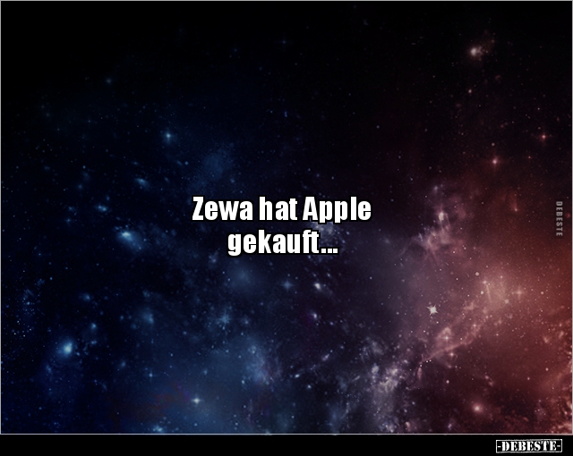 Zewa hat Apple gekauft.. - Lustige Bilder | DEBESTE.de